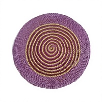 Set de table en jute antidérapant, en fibre naturelle tissée, écologique, résistant à la chaleur, lavable, réutilisable, pour la maison