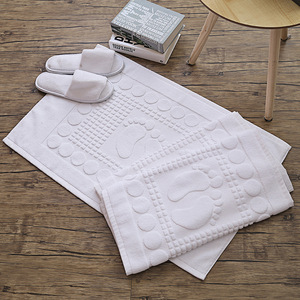 Serviette <span class=keywords><strong>de</strong></span> <span class=keywords><strong>sol</strong></span> en coton 100% <span class=keywords><strong>blanc</strong></span> pour chambre d'hôtel - 50x80cm, grande, épaisse, antidérapante, absorbante, <span class=keywords><strong>tapis</strong></span> <span class=keywords><strong>de</strong></span> salle <span class=keywords><strong>de</strong></span> bain - Product Image 4