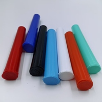Botol Plastik Kedap Bau 116mm Pop Top Tubes, Wadah Tahan Bau untuk Pil, Herbal, Bunga, dan Suplemen, Kelas Medis