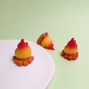 Modelo de Fuego de Campamento, Llama Artificial de Resina, Micro Miniaturas, Adorno de Tronco para Paisajismo, Miniatura para Manualidades - Product Image 4