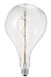 Cổ điển ps165 Edison Led thiết kế xoắn ốc Filament rõ ràng hổ phách khói Glass bìa cho Đèn trần - Product Image 2