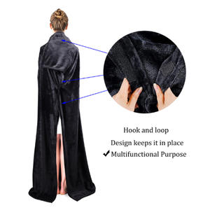 Wholesale Hot-selling Large-pocket Multi-functional <b>Wearable</b> Lazy Sleeve <b>Blanket</b> Anti-static <b>Fleece</b> <b>Blanket</b> - Product Image 4