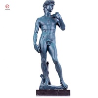 Statue en bronze grandeur nature classique Statue de David en bronze