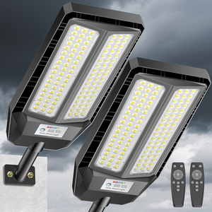 Lampe <span class=keywords><strong>solaire</strong></span> de rue en gros, <span class=keywords><strong>d</strong></span>étecteur de mouvement, commerciale, IP65, LED extérieure, projecteur routier, 7000K, garantie 3 ans, distributeur - Product Image 1