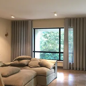 Persianas eléctricas de ensueño, cortinas opacas personalizadas, persianas transparentes verticales Hana, para sala de estar, gasa de sueño Romana