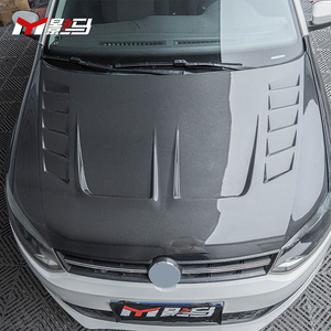 Capots de moteur avant en fibre de carbone avec évents Style KB pour Volkswagen <span class=keywords><strong>Polo</strong></span> <span class=keywords><strong>Gti</strong></span> Capots de moteur Couverture - Product Image 3