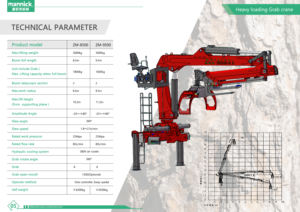 Grue de levage de grumes montée sur camion, grue à grappin rotative à 360 degrés, manutentionneur de matériaux en bois - Product Image 3