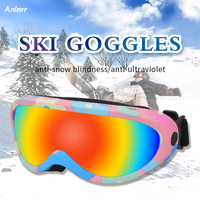 RTS Baikang Logo personnalisé Coupe-vent UV400 Lunettes pour enfants adultes Lunettes de snowboard Gaz de ski