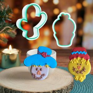 Moule à biscuits en plastique pour <span class=keywords><strong>cactus</strong></span> saguaro en pot, outil de découpe pour pâte à sucre et glaçage royal - Product Image 1