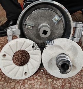 Mini Small Wet and Dry Grain Milling Machine Disc Rice Flour Mill Parts with New Disc Steel &amp; <strong>Sand</strong> - Product Image 4