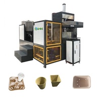 Produits biodégradables 2023 Pot de fleurs pour petite entreprise domestique, Machine de moulage de pulpe bon marché, Machine de fabrication de produits en papier
