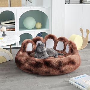Lit pour animaux de compagnie DB Bear Paw en fausse fourrure, pour chat et chien, intérieur, amovible, lavable, petite et moyenne taille, design élégant et mignon - Product Image 5