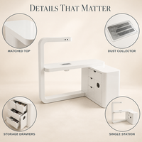 Meubles de salon de manucure modernes, table de manucure à vendre