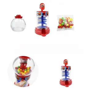 Kids Cartoon Toy With Sweet Candy Europe Plastic Mini Shooting Machine Candy Machine Toy