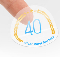 Autocollant personnalisé texte vinyle PVC mariage étiquette autocollant emballage personnalisé transparent feuille d'or estampage autocollant étanche