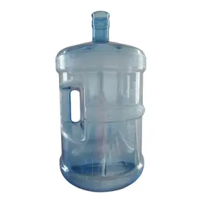 ขวดน้ำดื่มน้ำแร่เหยือกมีหูหิ้วทำจากพลาสติกใสไม่มี BPA สีฟ้า3/5GL แกลลอน