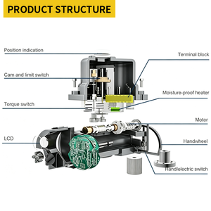 Actuador de Válvula Motorizado Eléctrico de Cuarto de Vuelta con Clasificación Exd <span class=keywords><strong>II</strong></span> BT4 para Entornos Peligrosos - Product Image 4