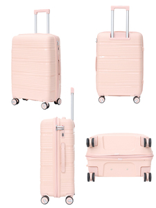 Tùy chỉnh PP hành lý Túi du lịch 28 inch 4 bộ đi du lịch hành lý màu xanh màu hồng du lịch hành lý đặt 4 bánh xe - Product Image 5