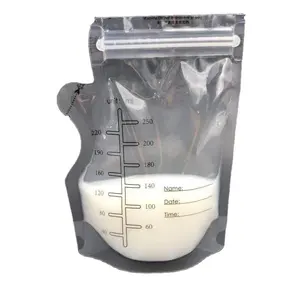 厂家热销250毫升牛奶冷冻袋双酚a免费婴儿安全喂养母乳储存袋一次性