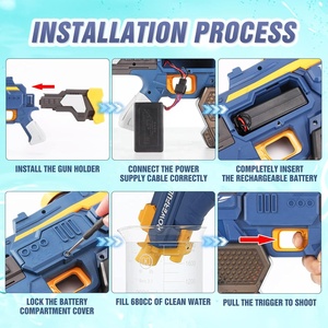 Pistola <span class=keywords><strong>de</strong></span> Agua Eléctrica para Adultos, Tanque <span class=keywords><strong>de</strong></span> 680cc, Recarga Automática Potente, Pistola <span class=keywords><strong>de</strong></span> Agua <span class=keywords><strong>de</strong></span> Alta Presión, Juego <span class=keywords><strong>de</strong></span> Verano al Aire Libre - Product Image 4