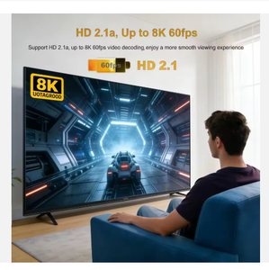 Vireo Tech 4K IPTV UHD HEVC H.265 Récepteur multimédia numérique hybride à haute vitesse de décodage - Product Image 5
