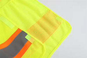Gilet per geometra per lavori di costruzione di classe 3 ANSI manica corta a 5 punti di sicurezza con riflettore a maglia staccabile - Product Image 6