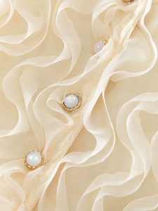 Ensemble de vêtements pour fillettes en gros, haut en tulle sans manches à volants + jupe en tulle unie, ensemble de 2 pièces - Product Image 4