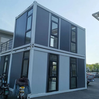 Maison conteneur modulaire préfabriquée en acier moderne Villa prête à vivre extensible et petite maison boutique