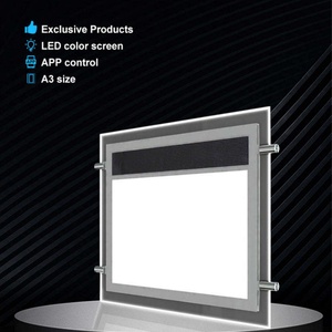 Lámpara LED Rectangular Colgante A3 con Cristales, Recargable, Impermeable, Control por Aplicación, Uso Interior y Exterior, 3 Años de Garantía, Mejor Calidad - Product Image 4