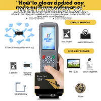Portable 125KHZ 13.56MHz ABS RF Lecteur Écrivain Duplicateur Lecteur De Carte À Puce PowerWifi NFC USB En Plastique Porte-clés RFID