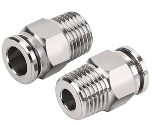 SS 304 Chất Liệu Thẳng Loại Nam Chủ Đề Nhanh Chóng Kết Nối Không Khí Ống Phù Hợp Khí Nén Đẩy Trong Phù Hợp - Product Image 2