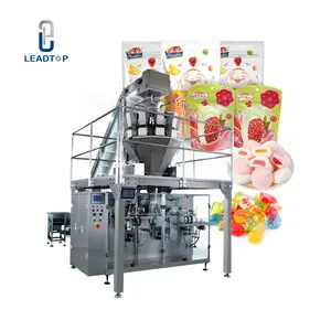 Automatic Bubble Gum Sweets Gummy Bear Candy Doypack Pouch Premade Bag Packing Machine