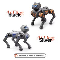Nouveau jouet robot chien intelligent IA 2.4G télécommandé, programmable, avec cascades, commande vocale et détection de geste, fonction 'Suive-moi' pour enfants
