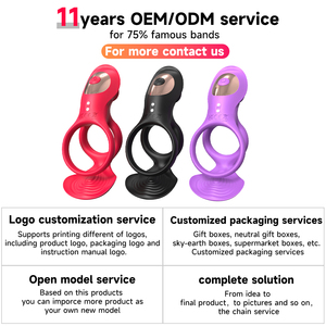 S-HANDE 4 In1 Silicone <strong>Remote</strong> <strong>Control</strong> Delay Clitoial Penis Ring Scrotum Stimulator Cock Ring Rose <strong>Vibrator</strong> for Couple - Product Image 6