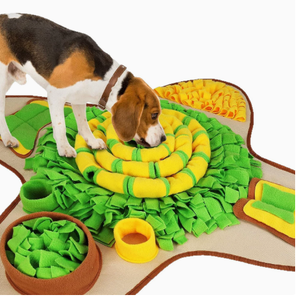 Tapis de renifflement pour chien pour l'entraînement à la recherche de nourriture, tapis d'alimentation lavable pour animaux de compagnie, jouet puzzle à alimentation lente, encourage les compétences naturelles de recherche de nourriture - Product Image 1