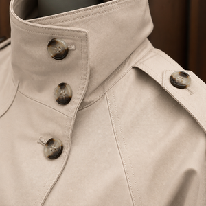 2026 HIgh Quality Autumn Winter <strong>Cargo</strong> Coat Plain Trench Outerwear Casual Oversized <strong>Women</strong> Buttons Blazer Double-breasted <strong>Jackets</strong> - Product Image 5