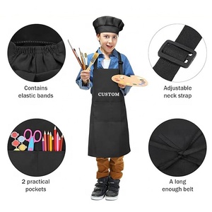 ผ้ากันเปื้อนสำหรับเด็กสีชมพูสำหรับอบเค้กบาร์บีคิวของขวัญวันแม่แบบสั่งทำ - Product Image 2