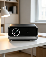 Projecteur LCD HTP A99 LED 1080P Ultra Haute Luminosité Refroidissement Liquide 1200 Lumens ANSI HIFI STEREO Certifié Netflix Android 4K