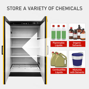 Armoire de sécurité ignifuge Cartmay conforme à la norme EN 14470-1, 45 gallons, avec porte à fermeture automatique - Product Image 3