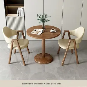 Z % Simple moderne décontracté meubles de maison petit appartement réception négociation Table chaise ensemble pour lait thé café salle à manger - Product Image 6