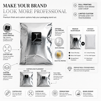 Emballage personnalisé en polyéthylène argenté, sacs d'expédition pour courrier, sacs postaux pour t-shirts, sacs de livraison