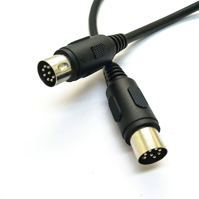 Factory Custom Large DIN 8 Pin Male to Male Speaker Audio Cable 26AWG 500mm Shielded Wire for Multimedia Equipment