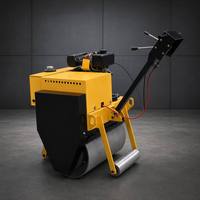 Mini-compacteur vibrant à tambour unique, autoporté, guidé à la main, pour la compactation du sol, de l'asphalte et des fossés, fourni directement par l'usine