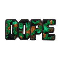 Logo de créateur Strass Perle Tissé Personnalisé Fer sur Broderie Chenille Lettre Patches pour Vêtements