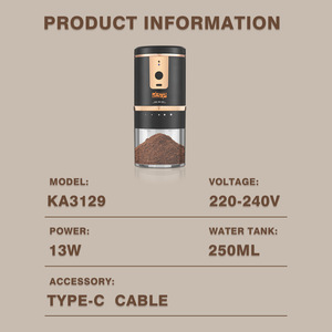 Molinillo de café Dsp de 8,8 onzas, automático, con carga USB, portátil, para cocina casera - Product Image 4