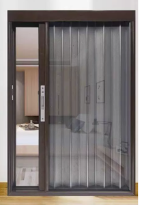 Waterproof folding aluminum sliding doors with mosquito <b>net</b> with hollow glass anti-theft ISO9001 - Product Image 6
