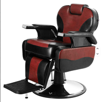 Chaise de barbier hydraulique antique robuste en gros, mobilier de salon contemporain en cuir PU, ensemble de mobilier de salon de luxe 70