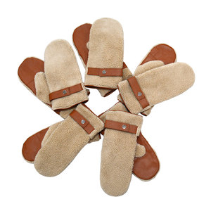 Gants pour femmes, mitaines en <span class=keywords><strong>cuir</strong></span> de haute qualité pour hommes, mitaines d'<span class=keywords><strong>hiver</strong></span> personnalisées en fourrure de mouton, mitaines d'<span class=keywords><strong>hiver</strong></span> en <span class=keywords><strong>cuir</strong></span> pour adultes - Product Image 3