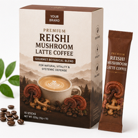 Café au Latte de Champignons Reishi Biologiques Premium OEM - Mélange Botanique Gourmand pour la Vitalité Naturelle et la Défense Systémique