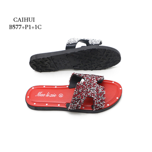 chanclas <span class=keywords><strong>doradas</strong></span> para playa ZAPATOS BARATOS Ins agradable <span class=keywords><strong>sandalias</strong></span> de las mujeres de Bangladesh caliente Sexy zapatilla - Product Image 4